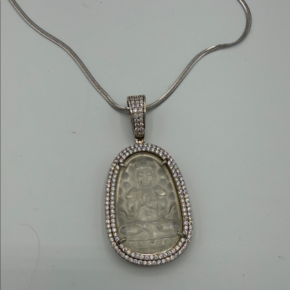 Buddha  Silver Pendant Necklace